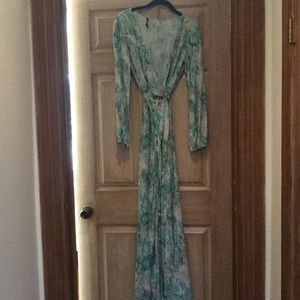 GORGEOUS Long Sleeve Wrap Maxi Dress S